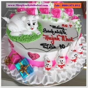 Bánh Sinh Nhật Con Mèo Tuổi Mão - A28